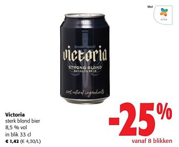 Promoties Victoria sterk blond bier - Victoria - Geldig van 13/12/2023 tot 31/12/2023 bij Colruyt