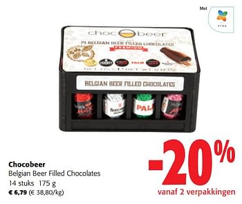 Promoties Chocobeer belgian beer filled chocolates - CHOC'O BEER - Geldig van 13/12/2023 tot 31/12/2023 bij Colruyt