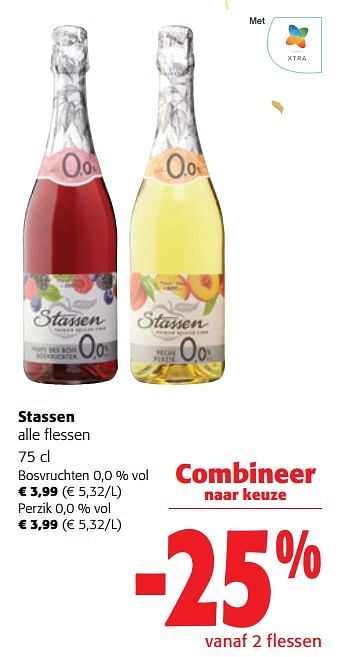 Promoties Stassen alle flessen - STASSEN - Geldig van 13/12/2023 tot 31/12/2023 bij Colruyt