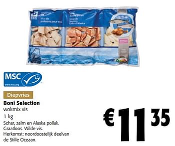 Promoties Boni selection wokmix vis - Boni - Geldig van 13/12/2023 tot 31/12/2023 bij Colruyt
