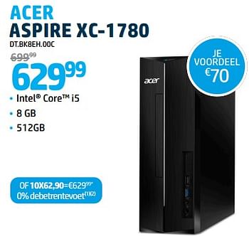 Promotions Acer aspire xc-1780 dt.bk8eh.00c - Acer - Valide de 15/12/2023 à 31/12/2023 chez Auva