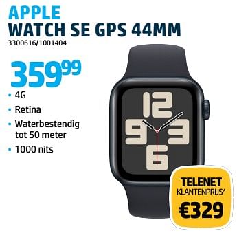 Promoties Apple watch se gps 44mm - Apple - Geldig van 15/12/2023 tot 31/12/2023 bij Auva