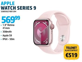 Promoties Apple watch series 9 - Apple - Geldig van 15/12/2023 tot 31/12/2023 bij Auva