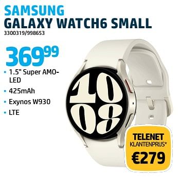 Promoties Samsung galaxy watch6 small - Samsung - Geldig van 15/12/2023 tot 31/12/2023 bij Auva