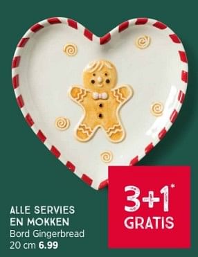 Promoties Bord gingerbread - Huismerk - Xenos - Geldig van 10/12/2023 tot 24/12/2023 bij Xenos