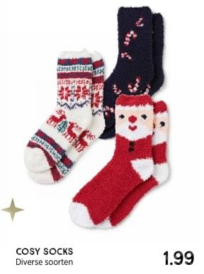 Promoties Cosy socks - Huismerk - Xenos - Geldig van 10/12/2023 tot 24/12/2023 bij Xenos