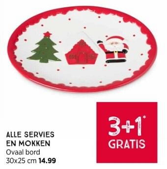 Promoties Ovaal bord - Huismerk - Xenos - Geldig van 10/12/2023 tot 24/12/2023 bij Xenos