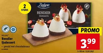 Promoties Rendier ijsdessert - Deluxe - Geldig van 20/12/2023 tot 26/12/2023 bij Lidl