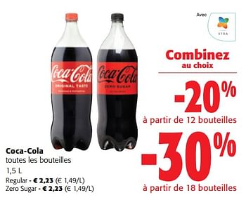 Promotions Coca-cola toutes les bouteilles - Coca Cola - Valide de 13/12/2023 à 31/12/2023 chez Colruyt