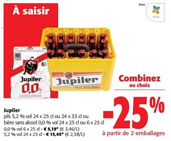 Promotions Jupiler pils ou bière sans alcool - Jupiler - Valide de 13/12/2023 à 31/12/2023 chez Colruyt