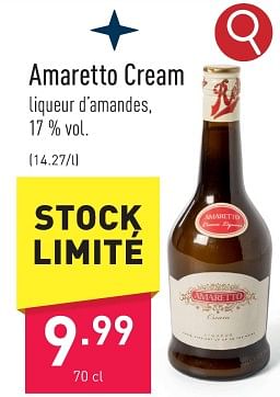 Promotions Amaretto cream - Produit maison - Aldi - Valide de 22/12/2023 à 29/12/2023 chez Aldi