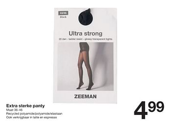 Promoties Extra sterke panty - Huismerk - Zeeman  - Geldig van 16/12/2023 tot 22/12/2023 bij Zeeman