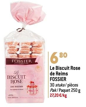 Promoties Le biscuit rose de reims fossier - Fossier - Geldig van 22/11/2023 tot 02/01/2024 bij Match