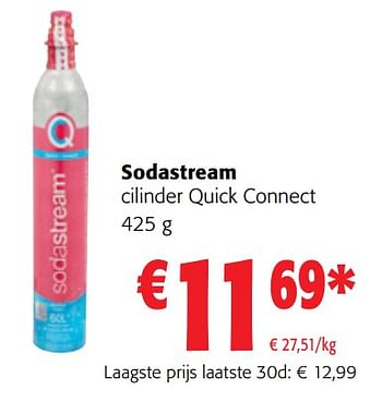Promoties Sodastream cilinder quick connect - Sodastream - Geldig van 13/12/2023 tot 31/12/2023 bij Colruyt