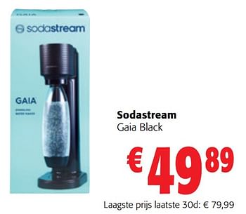 Promoties Sodastream gaia black - Sodastream - Geldig van 13/12/2023 tot 31/12/2023 bij Colruyt