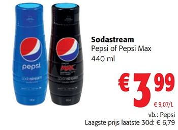 Promoties Sodastream pepsi - Sodastream - Geldig van 13/12/2023 tot 31/12/2023 bij Colruyt