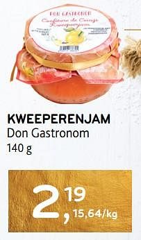 Promoties Kweeperenjam don gastronom - don gastronom - Geldig van 14/12/2023 tot 02/01/2024 bij Alvo