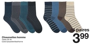 Promotions Chaussettes homme - Produit maison - Zeeman  - Valide de 16/12/2023 à 22/12/2023 chez Zeeman