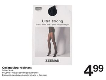 Promotions Collant ultra-résistant - Produit maison - Zeeman  - Valide de 16/12/2023 à 22/12/2023 chez Zeeman