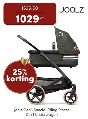 Promoties Joolz geo3 special filling pieces 2 in 1 kinderwagen - Joolz - Geldig van 17/12/2023 tot 23/12/2023 bij Baby & Tiener Megastore
