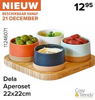 Promoties Dela aperoset - Cosy & Trendy - Geldig van 15/12/2023 tot 31/12/2023 bij Euro Shop