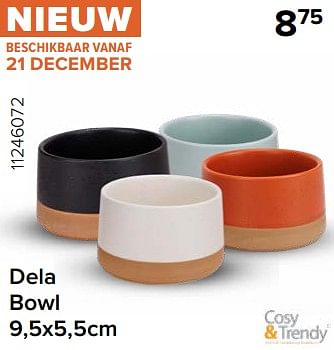 Promoties Dela bowl - Cosy & Trendy - Geldig van 15/12/2023 tot 31/12/2023 bij Euro Shop