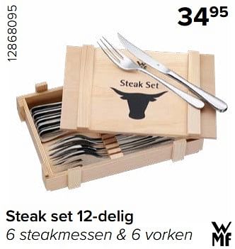 Promoties Steak set 12-delig - WMF - Geldig van 15/12/2023 tot 31/12/2023 bij Euro Shop
