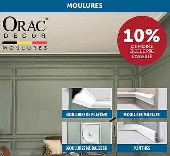 Promotions Moulures 10% - Orac Decor - Valide de 19/12/2023 à 22/01/2024 chez Zelfbouwmarkt