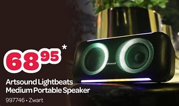 Promoties Artsound lightbeats medium portable speaker - Artsound - Geldig van 11/12/2023 tot 06/01/2024 bij Happyland