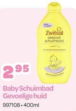 Promoties Baby schuimbad gevoelige huid - Zwitsal - Geldig van 11/12/2023 tot 06/01/2024 bij Happyland