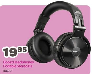 Promoties Boost headphones fodable stereo dj - Boost - Geldig van 11/12/2023 tot 06/01/2024 bij Happyland