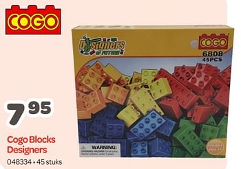 Promoties Cogo blocks designers - Cogo - Geldig van 11/12/2023 tot 06/01/2024 bij Happyland