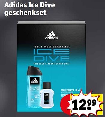 Promoties Adidas ice dive geschenkset - Adidas - Geldig van 19/12/2023 tot 24/12/2023 bij Kruidvat
