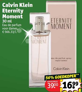 Promoties Calvin klein eternity moment edp - Calvin Klein - Geldig van 19/12/2023 tot 24/12/2023 bij Kruidvat