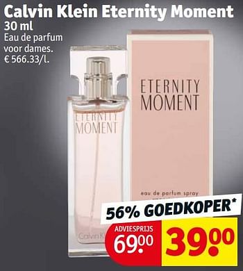 Promoties Calvin klein eternity moment edp - Calvin Klein - Geldig van 19/12/2023 tot 24/12/2023 bij Kruidvat