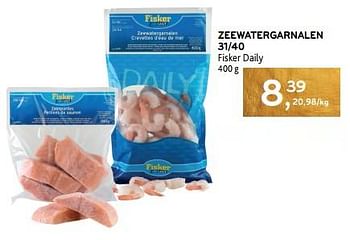 Promoties Zeewatergarnalen fisker daily - Fisker - Geldig van 14/12/2023 tot 02/01/2024 bij Alvo