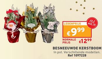 Promoties Besneeuwde kerstboom - Huismerk - Trafic  - Geldig van 20/12/2023 tot 24/12/2023 bij Trafic