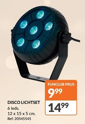 Promoties Disco lichtset - Homday - Geldig van 20/12/2023 tot 24/12/2023 bij Fun