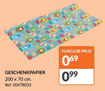 Promoties Geschenkpapier - Huismerk - Fun - Geldig van 20/12/2023 tot 24/12/2023 bij Fun