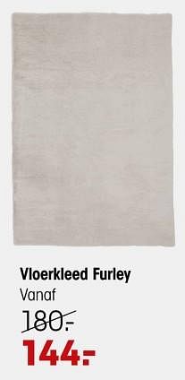 Promotions Vloerkleed furley - Produit maison - Kwantum - Valide de 21/12/2023 à 03/01/2024 chez Kwantum