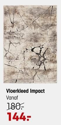 Promoties Vloerkleed impact - Huismerk - Kwantum - Geldig van 21/12/2023 tot 03/01/2024 bij Kwantum