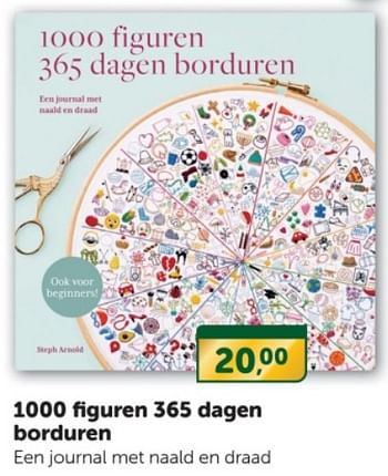 Promoties 1000 figuren 365 dagen borduren - Huismerk - Boekenvoordeel - Geldig van 16/12/2023 tot 24/12/2023 bij BoekenVoordeel
