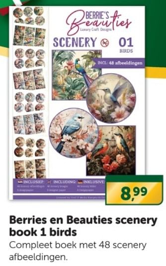 Promoties Berries en beauties scenery book 1 birds - Huismerk - Boekenvoordeel - Geldig van 16/12/2023 tot 24/12/2023 bij BoekenVoordeel
