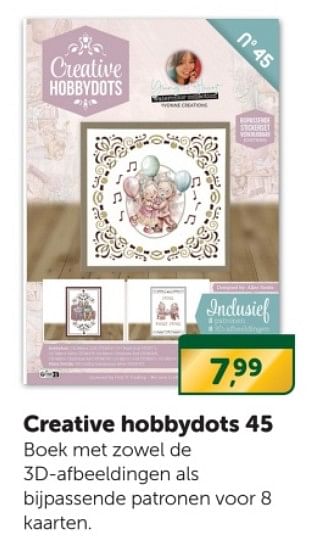 Promoties Creative hobbydots 45 - Huismerk - Boekenvoordeel - Geldig van 16/12/2023 tot 24/12/2023 bij BoekenVoordeel