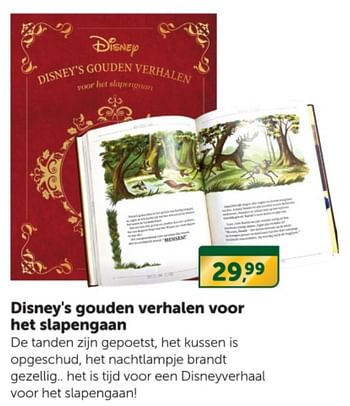 Promoties Disney`s gouden verhalen voor het slapengaan - Huismerk - Boekenvoordeel - Geldig van 16/12/2023 tot 24/12/2023 bij BoekenVoordeel