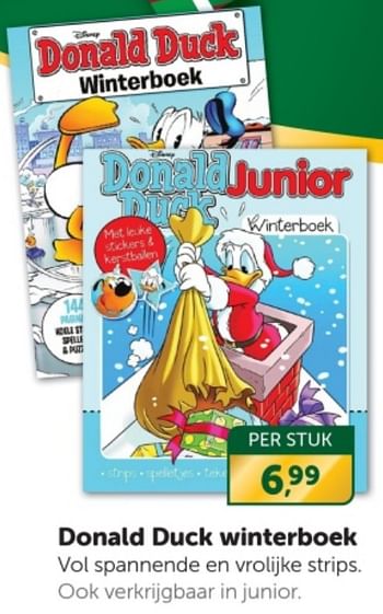 Promoties Donald duck winterboek - Huismerk - Boekenvoordeel - Geldig van 16/12/2023 tot 24/12/2023 bij BoekenVoordeel
