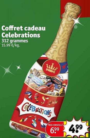 Promotions Coffret cadeau celebrations - Celebrations - Valide de 19/12/2023 à 24/12/2023 chez Kruidvat