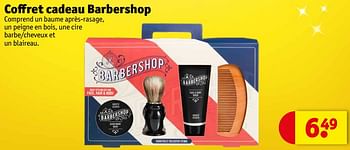 Promotions Coffret cadeau barbershop - Barber Shop - Valide de 19/12/2023 à 24/12/2023 chez Kruidvat