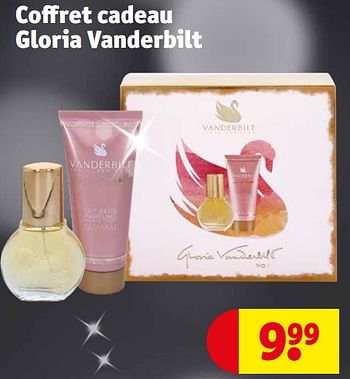 Promotions Coffret cadeau gloria vanderbilt - Gloria Vanderbilt - Valide de 19/12/2023 à 24/12/2023 chez Kruidvat