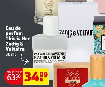 Promotions Eau de parfum this is her zadig + voltaire - Zadig&Voltaire - Valide de 19/12/2023 à 24/12/2023 chez Kruidvat